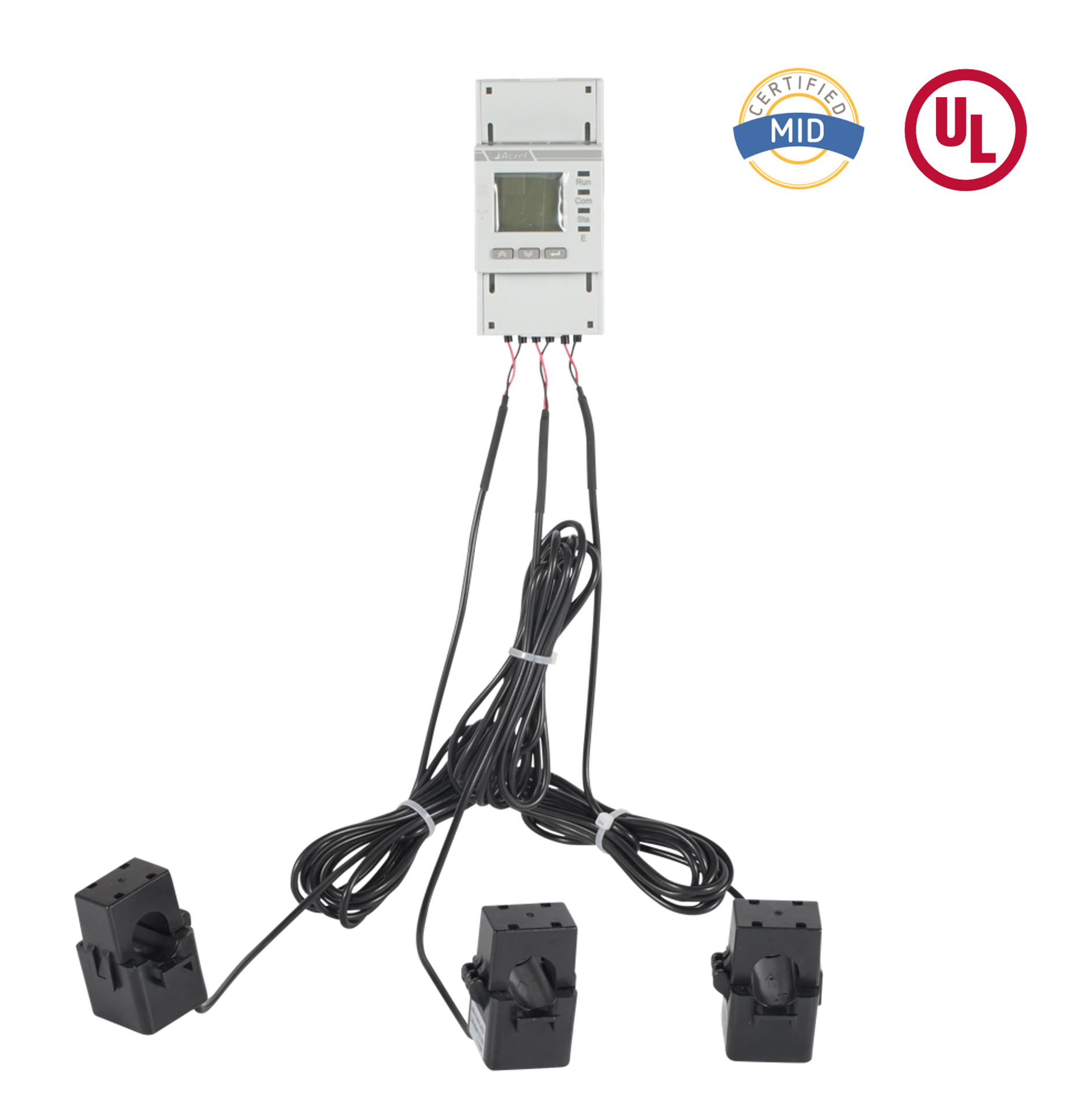 UL Certified AC Tatlong Phase Energy Meter na may Split Core CTS