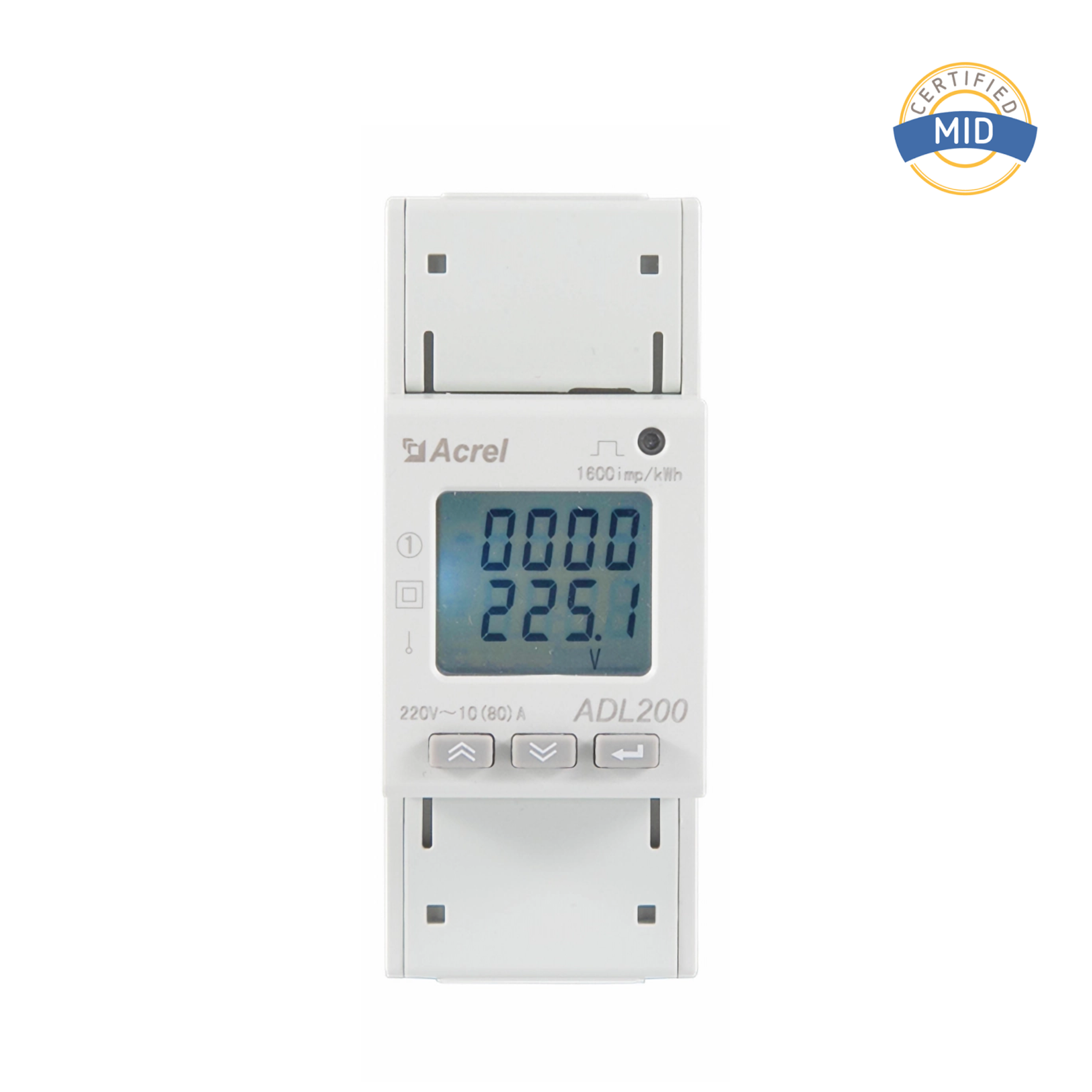 AC Single Phase Direct Access Din Rail RS485 Energy Meter