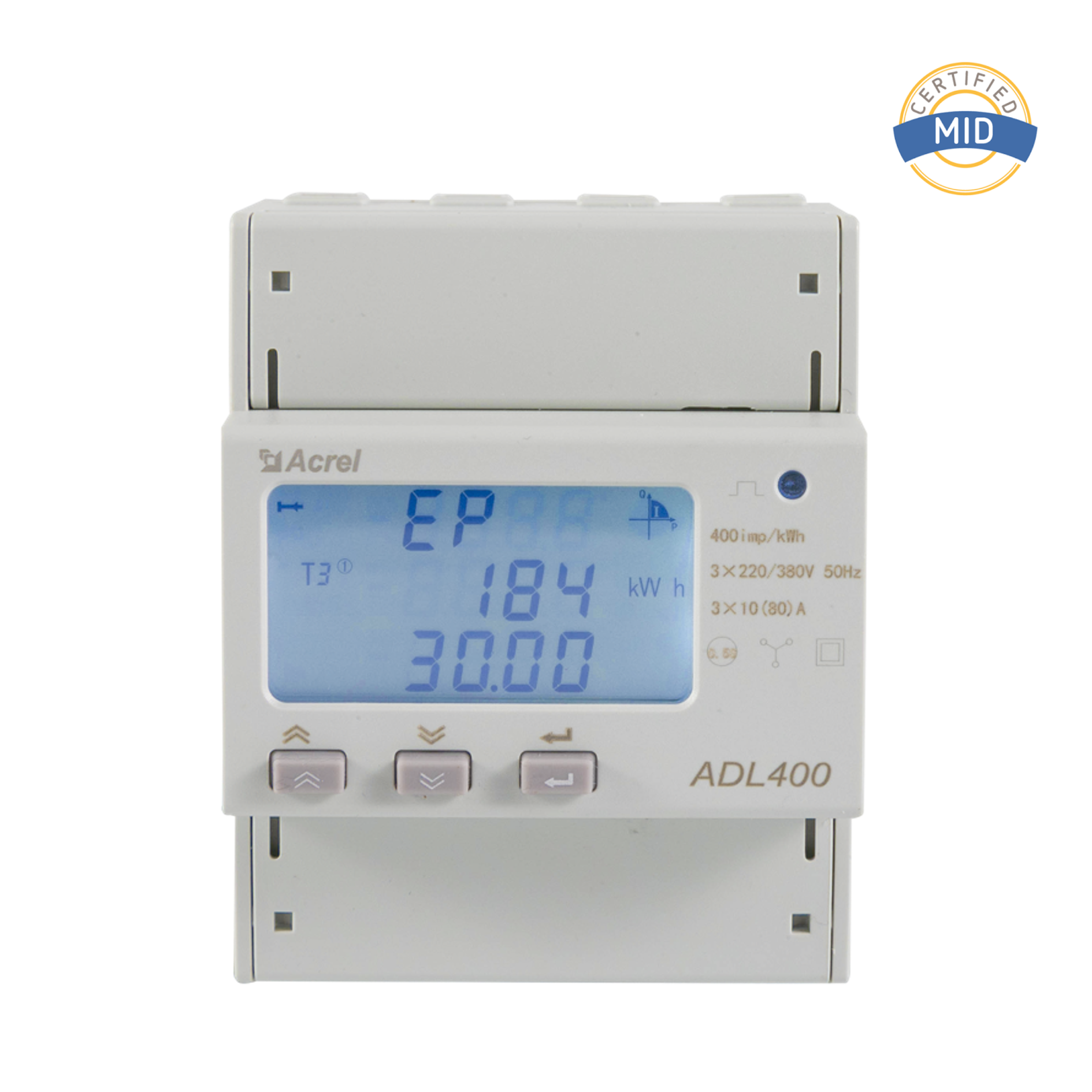 AC Tatlong Phase 100A Input Energy Meter para sa Meter ng EV Charger